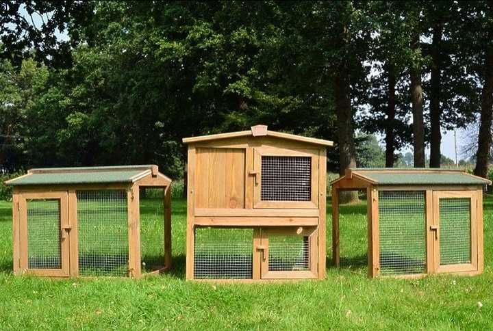 WYSYŁKA*Klatka drewniana solidna dla królików kur kurnik domek zamykan