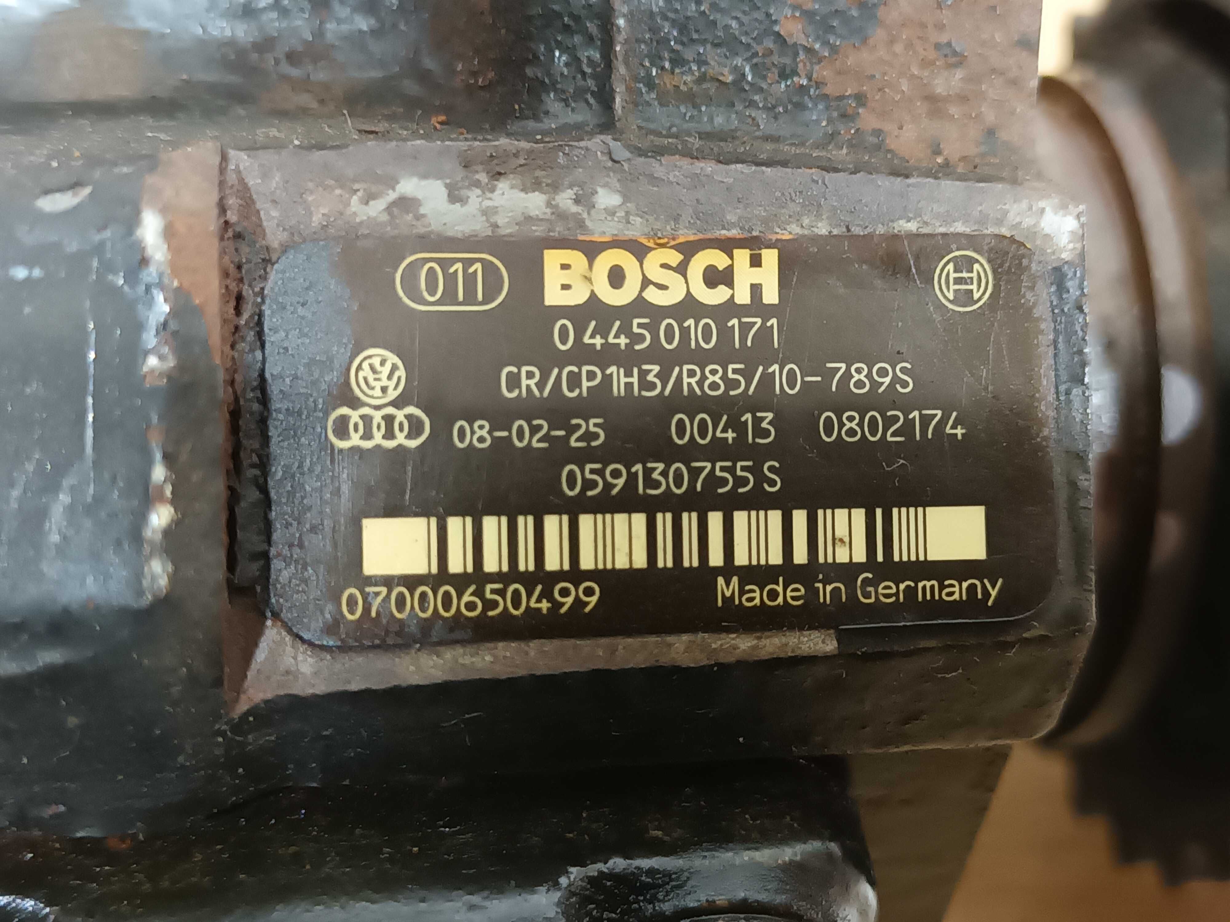 Układ zestaw paliwowy pompa BOSCH wtryski AUDI 2.7 3.0 TDI A6 C6 A8 A4