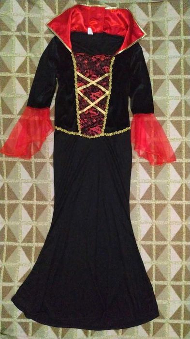 Карнавальное платье вампирши на Хеллоуин, размер М