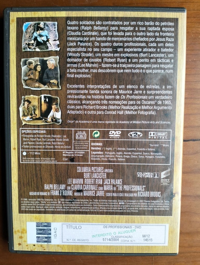 DVD western Os Profissionais