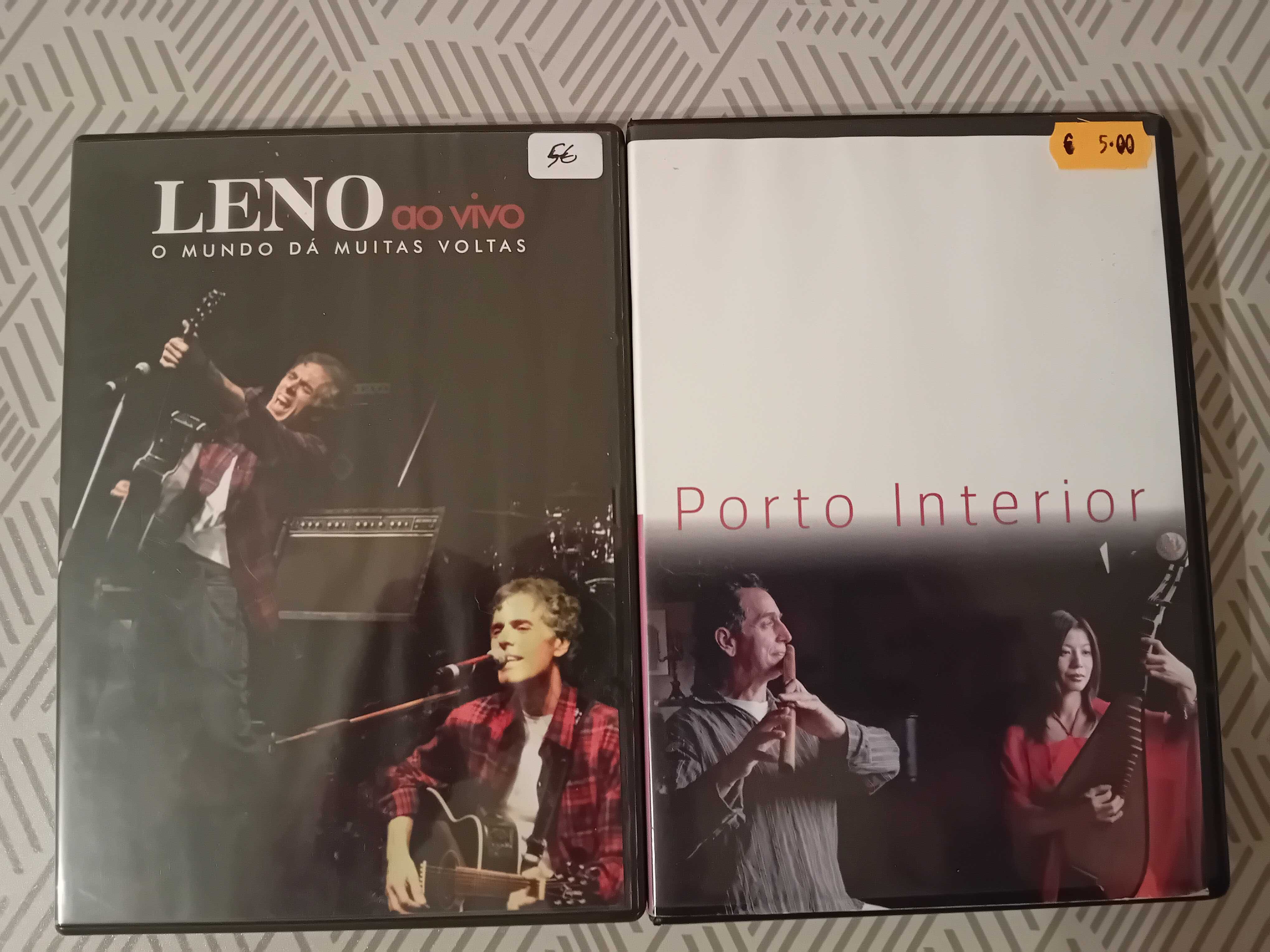 Dvd Musical Leno ao Vivo e Cd Porto Interior (Rão Kyao)