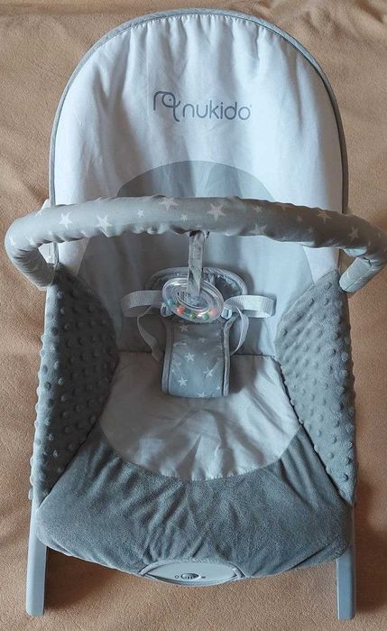 Дитяча коляска-гойдалка з вібрацією Nukido крісло шезлонг Стан нового!