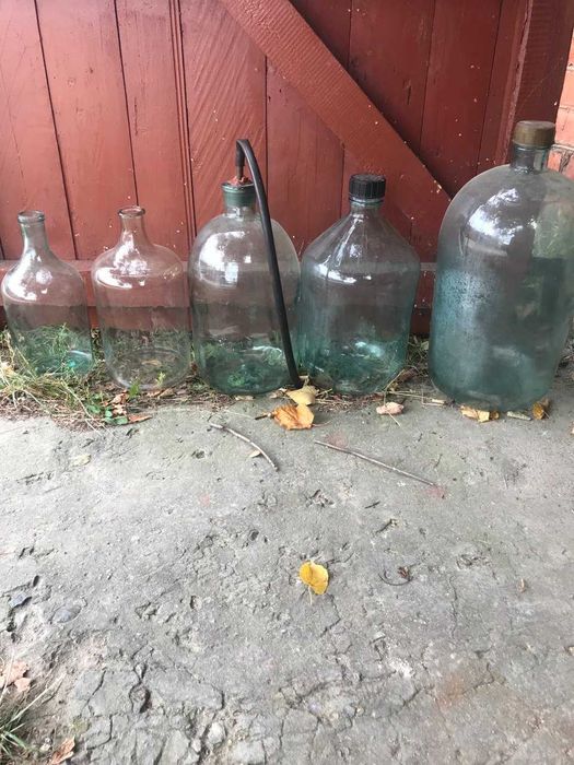 Бутыли стеклянные 20 л., 10 л., 8 л.