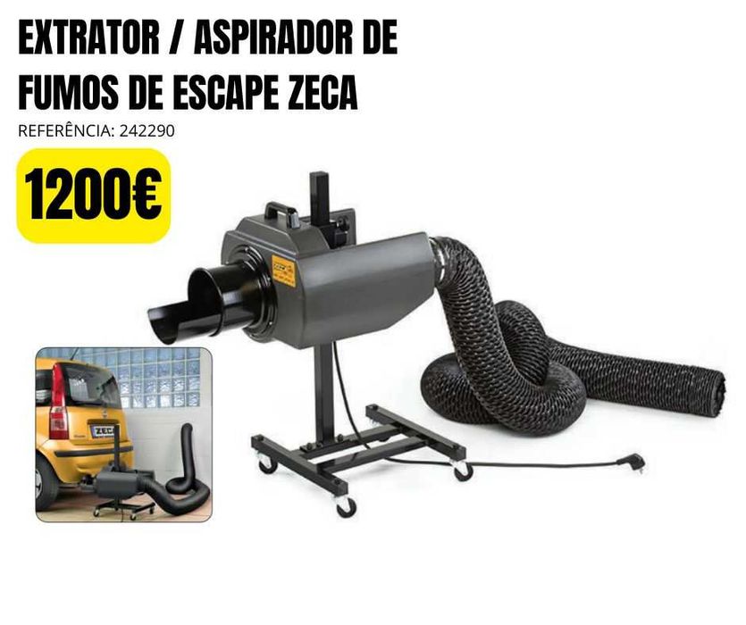 Extrator / Aspirador de Fumos de Escape ZECA JL20