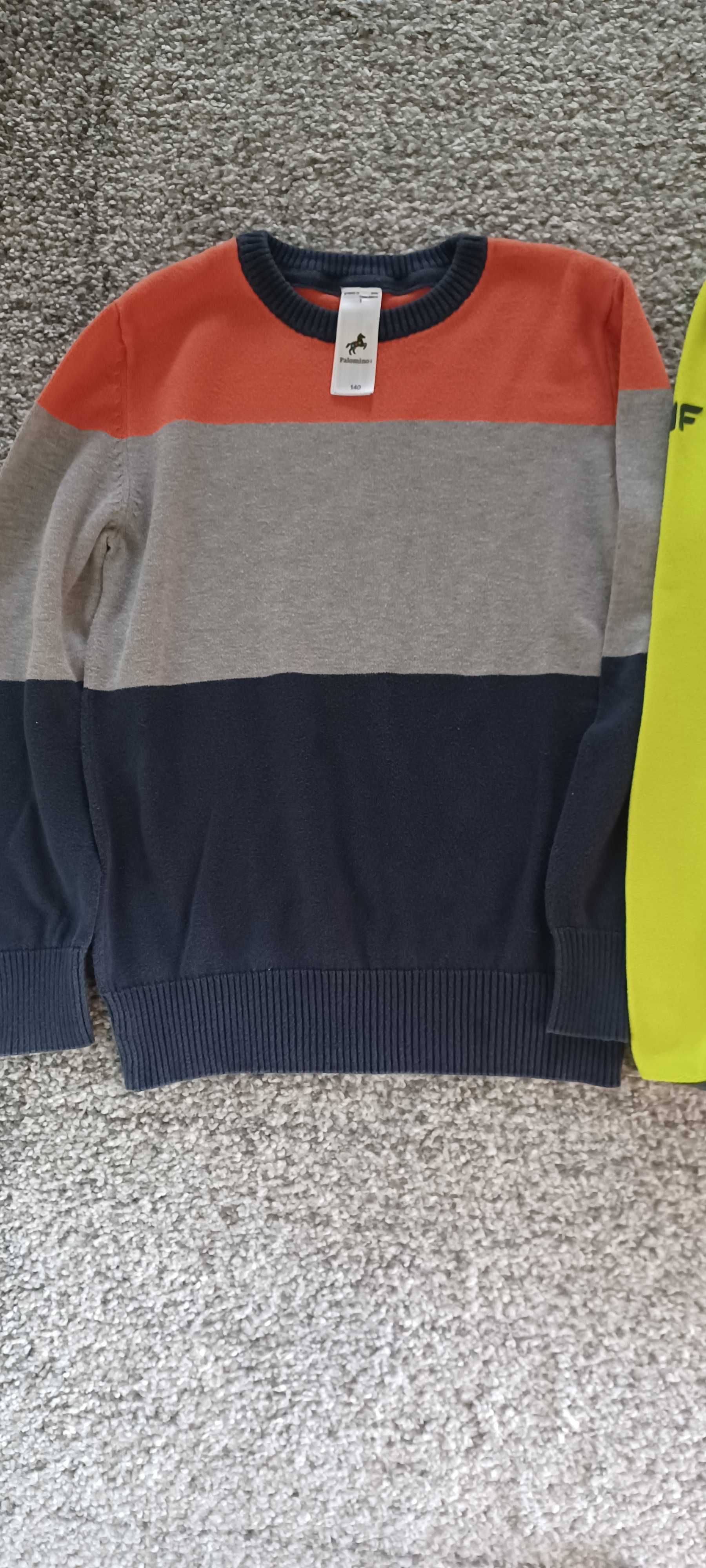 Sweter H&M i polarowa bluza 4F ze stójką