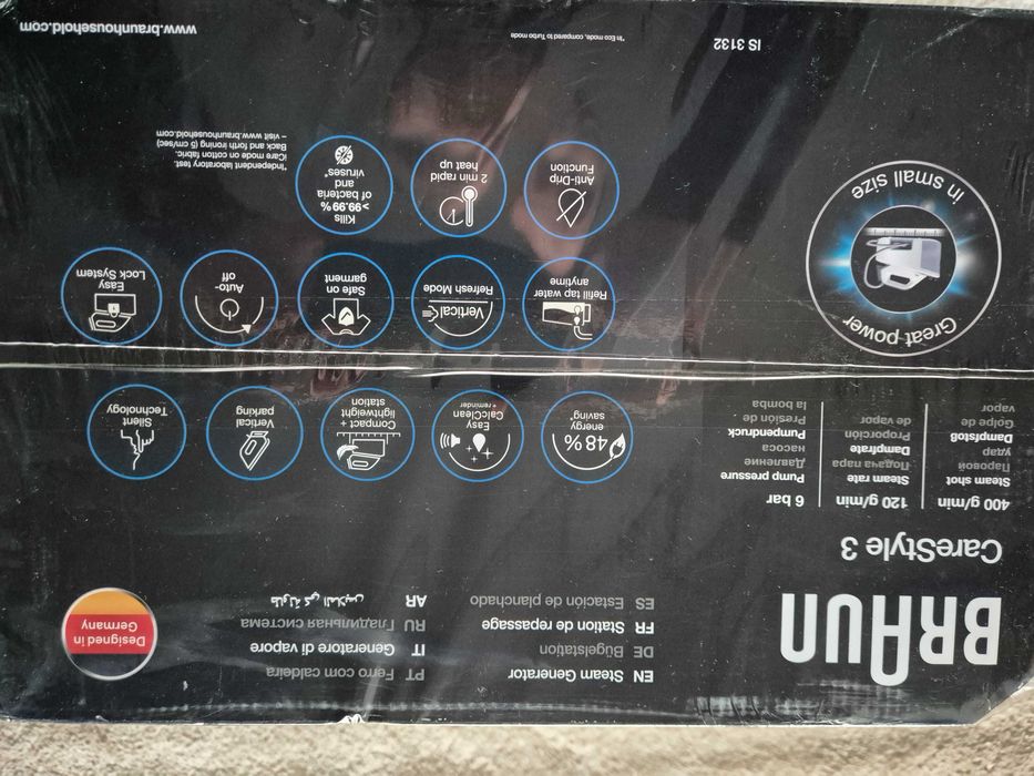 Ferro com caldeira Braun CareStyle 3 NOVO