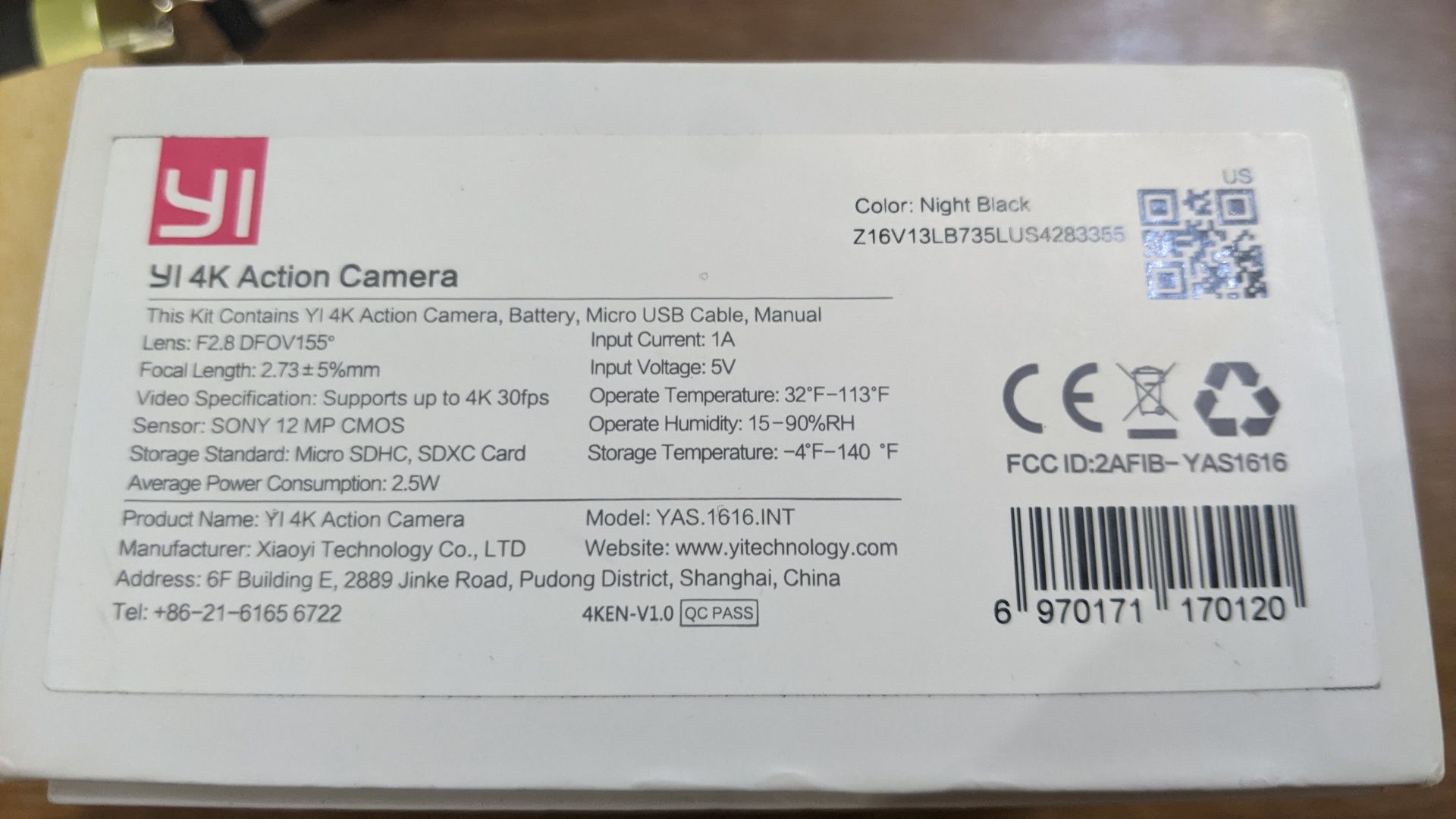 YI 4K Action Camera