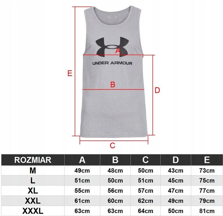 Under Armour Męska Koszulka Na Ramiączkach / rozm Xxl