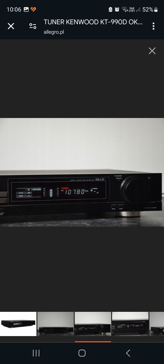 Tuner KENWOOD KT-990D Okazja oryginał JAPAN