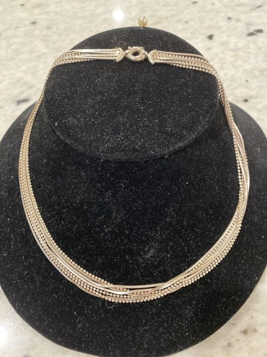 На подарунок ланцюжок з кульками  срібло