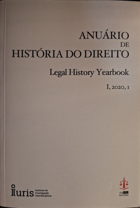 Livro "Anuario de História do Direito"