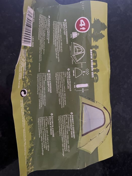 Tenda para 4 pessoas como nova da quechua