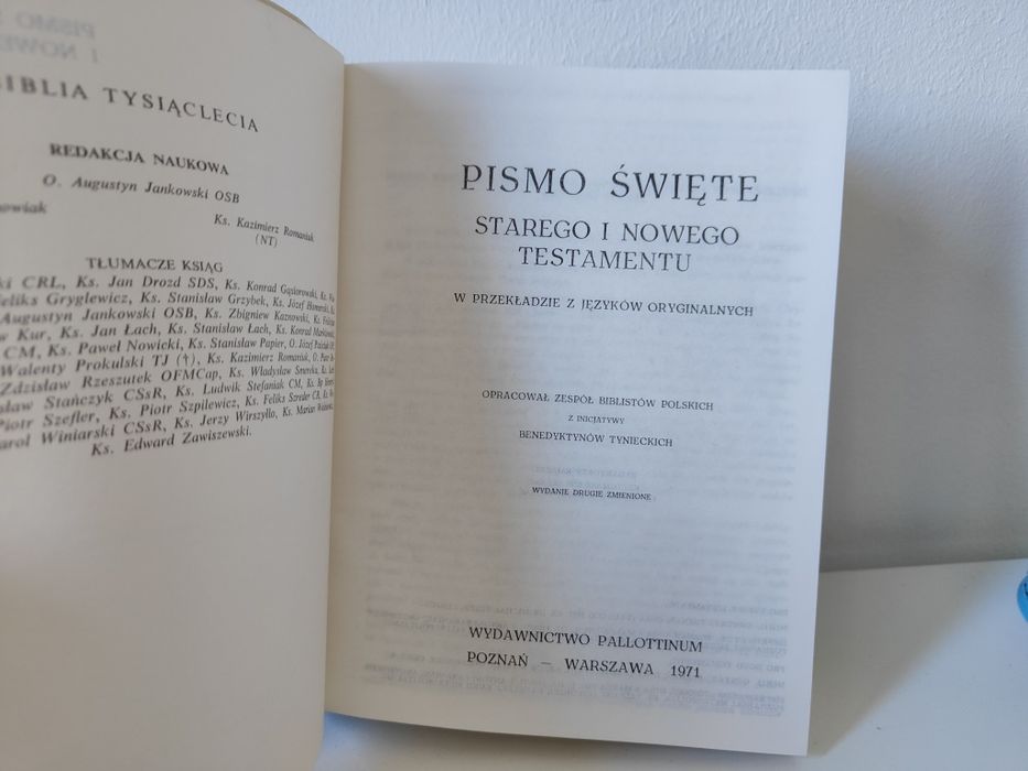 Biblia Tysiąclecia Drugie Wydanie