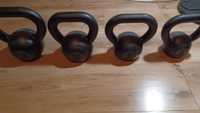 Sprzęt siłownia, kettlebell, TRX, mata, gumy