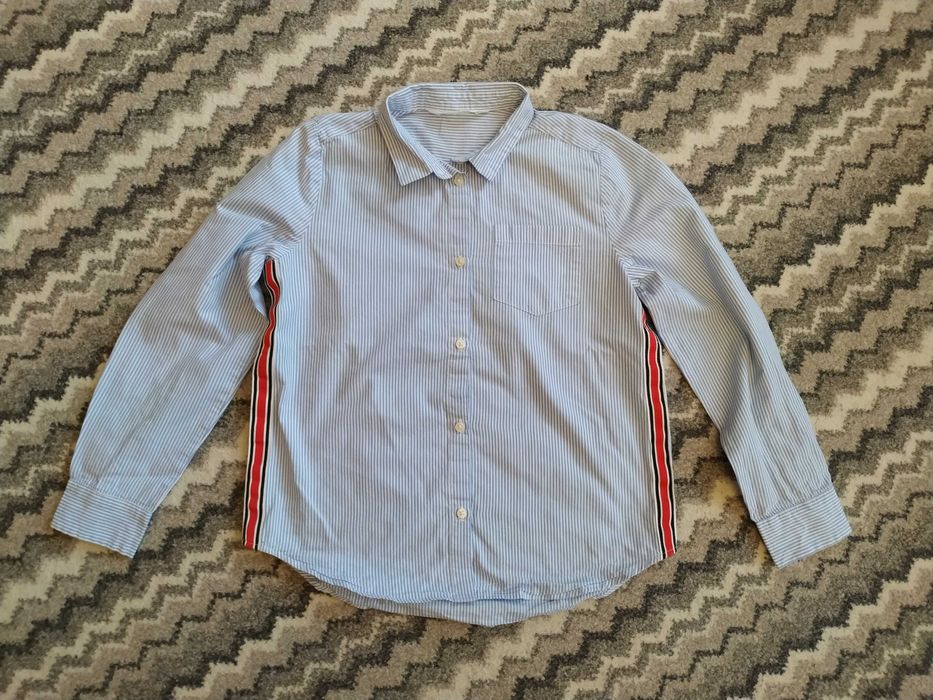 Dziewczęca koszula, w paseczki, H&M, jak nowa, rozmiar 146