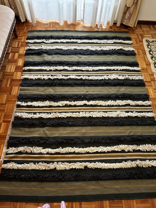 Tapete de lã e algodão