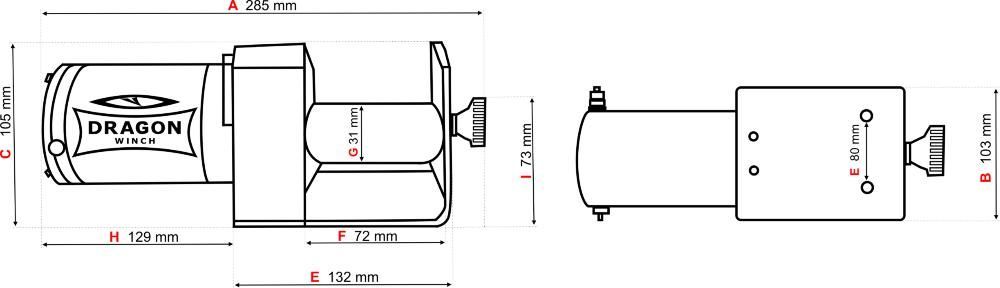 Wyciągarka, wciągarka Dragon Winch DWM 2500 ST 12V