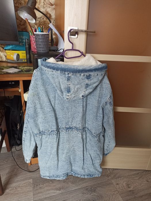 Джинсова куртка зимова р.XL