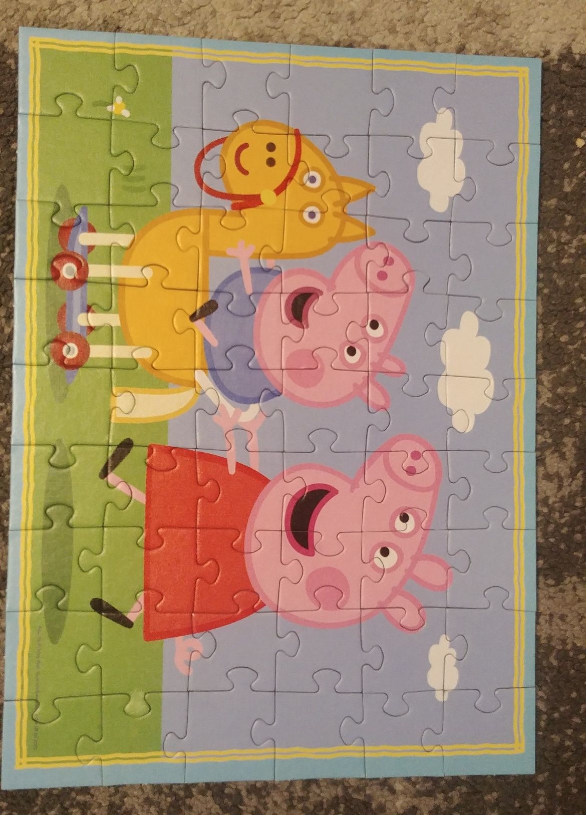 Zestaw dla fanki świnki Peppy (duża maskotka + puzzle)