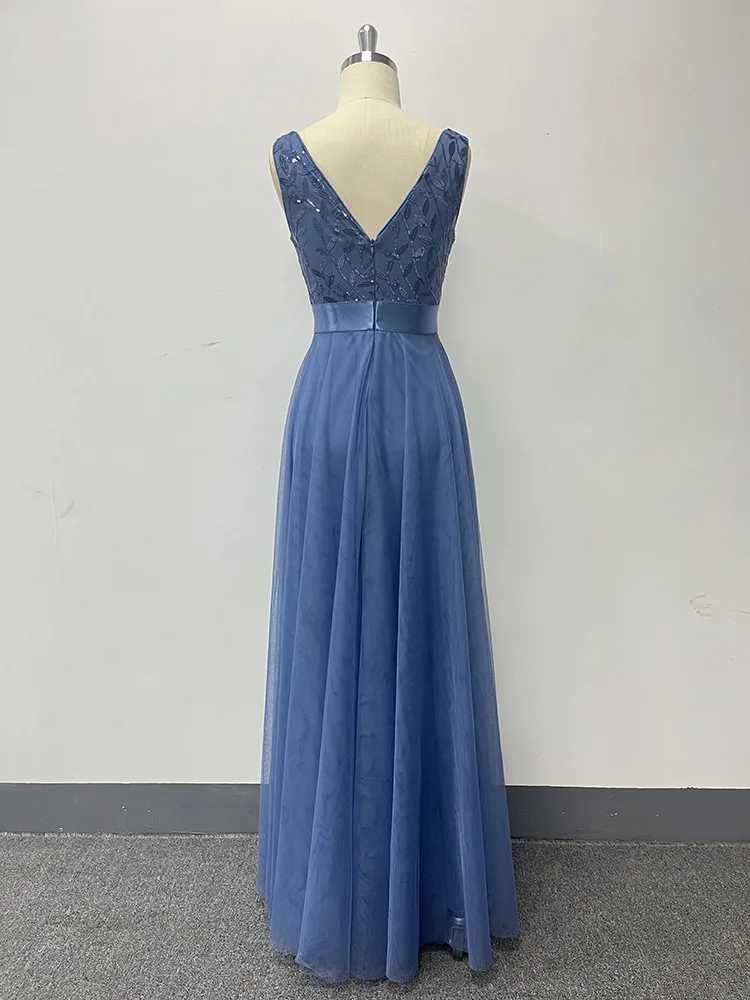 Suknia wieczorowa elegancka druhna bal wesele tiul cekiny S, M, L, XL
