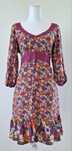 Vestido com estampado floral (Mango)