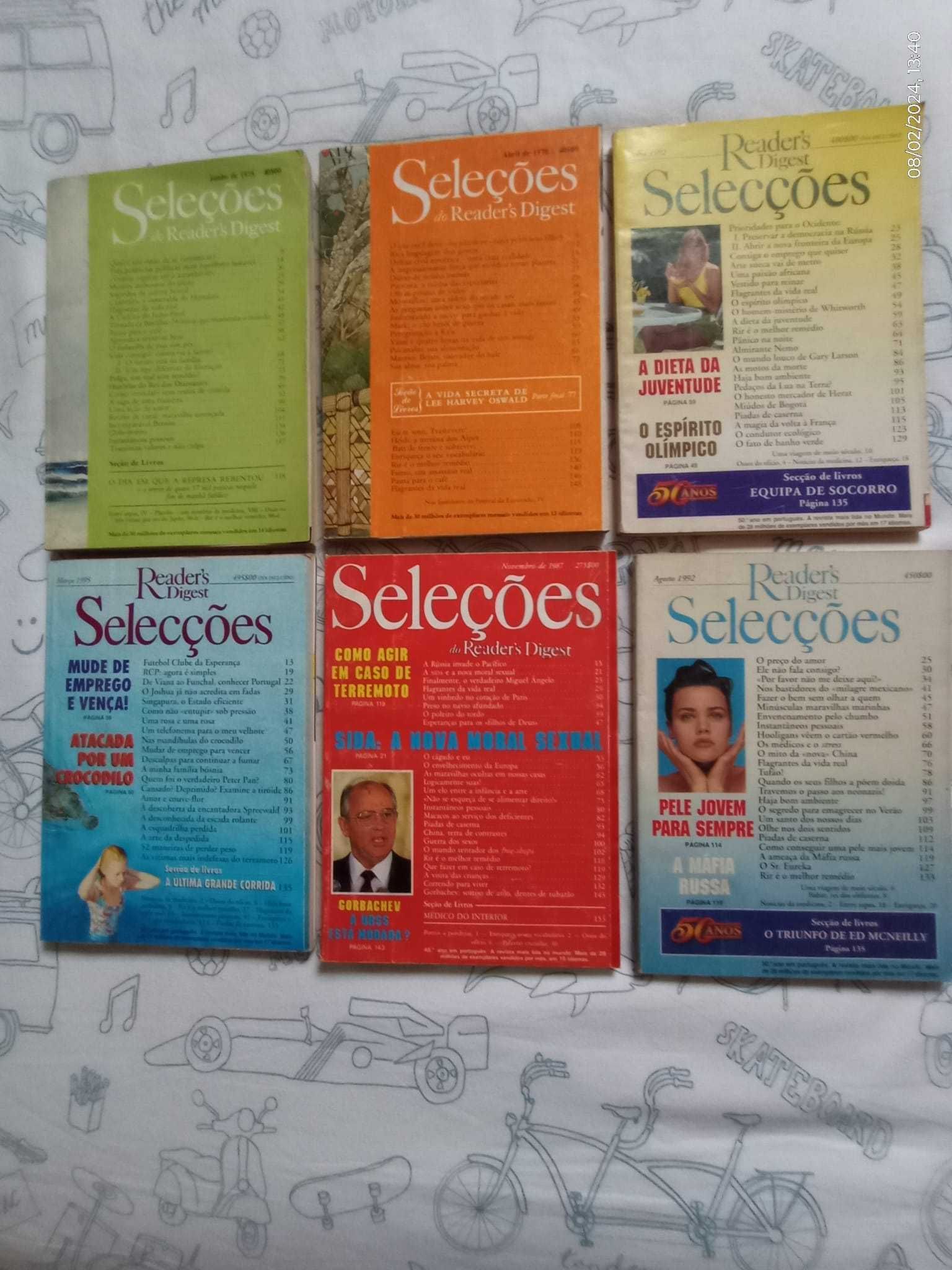 Vendo 42 revistas seleções reader's digest. Bom preço