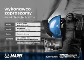 Szkolenie kamienny dywan - Mapei - Kamienne Dywany, 18.07.2025 Łódź