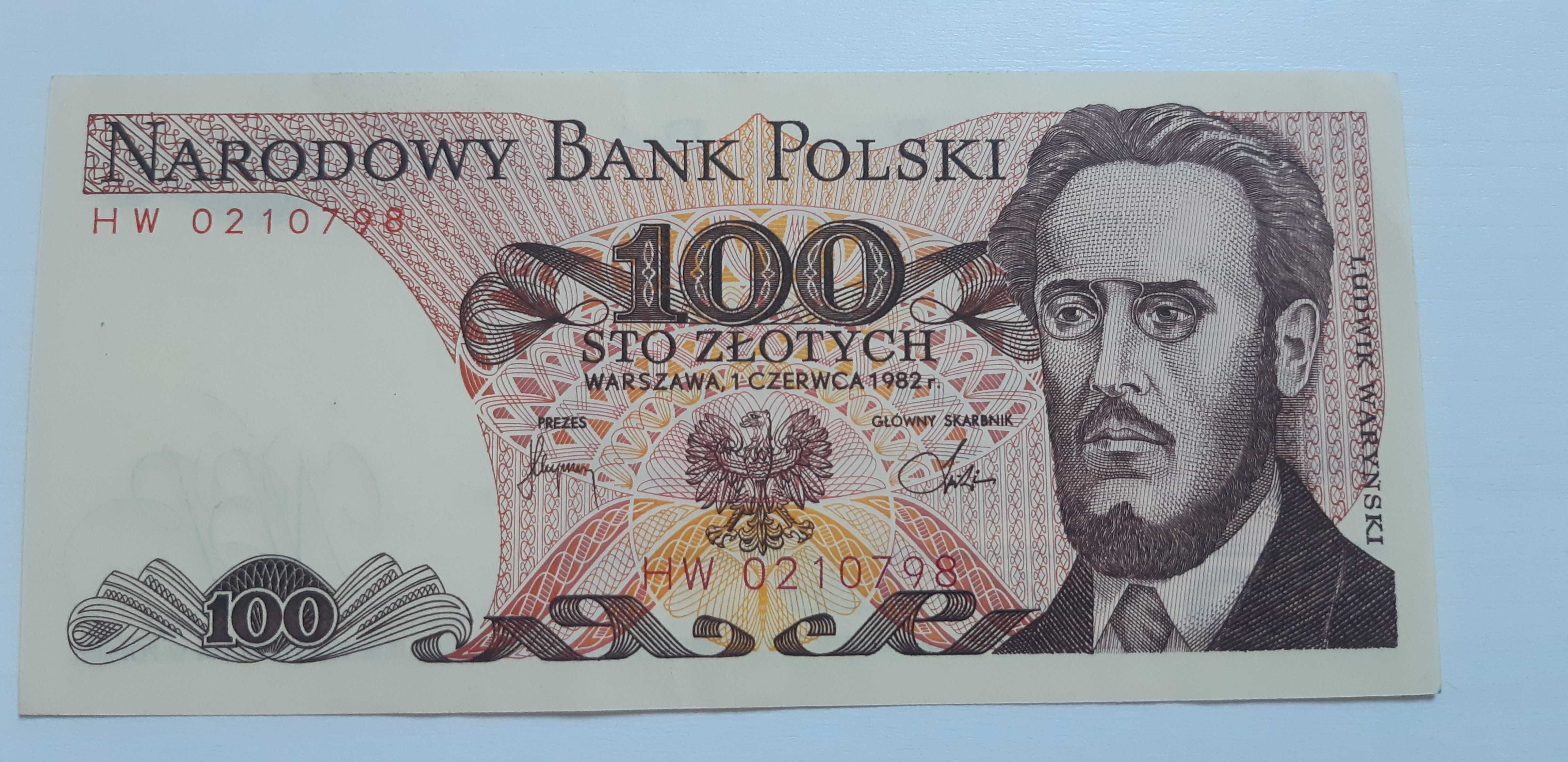 100 HW 1982 UNC I Ludwik Waryński