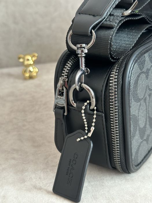 Сумка Coach | Месенжер коуч коач | шкіряний через плече