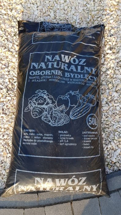 Nawóz Naturalny Obornik ziemia pod warzywa trawnik drzewa owocowe