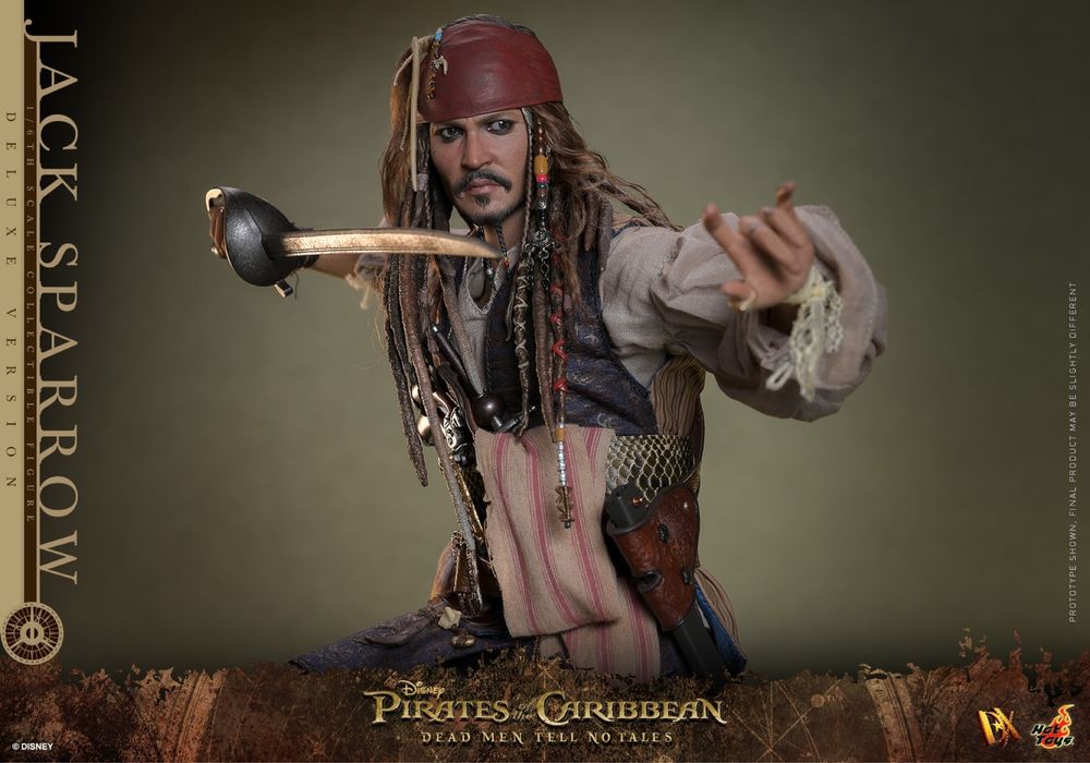Фігурка 1/6 Hot Toys DX38 POTC : DMTNT – JACK SPARROW - Deluxe Version