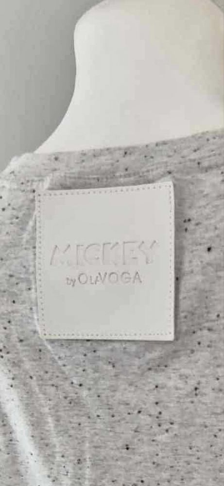T-shirt szary melanż O’La Voga,, uniwersalny