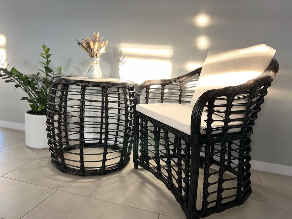 Комплект меблів Kuba, садові меблі, крісла з ротангу, меблі на балкон