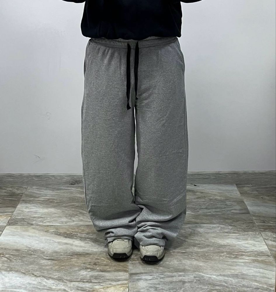Широкі нові сірі спортивки Baggy Sweatpants широкие штаны серые багги