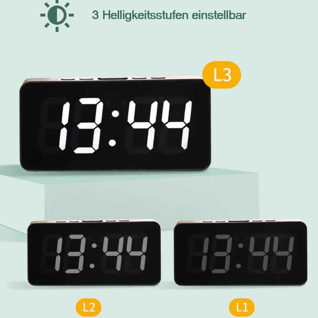 Budzik, zegar LED zasilany USB