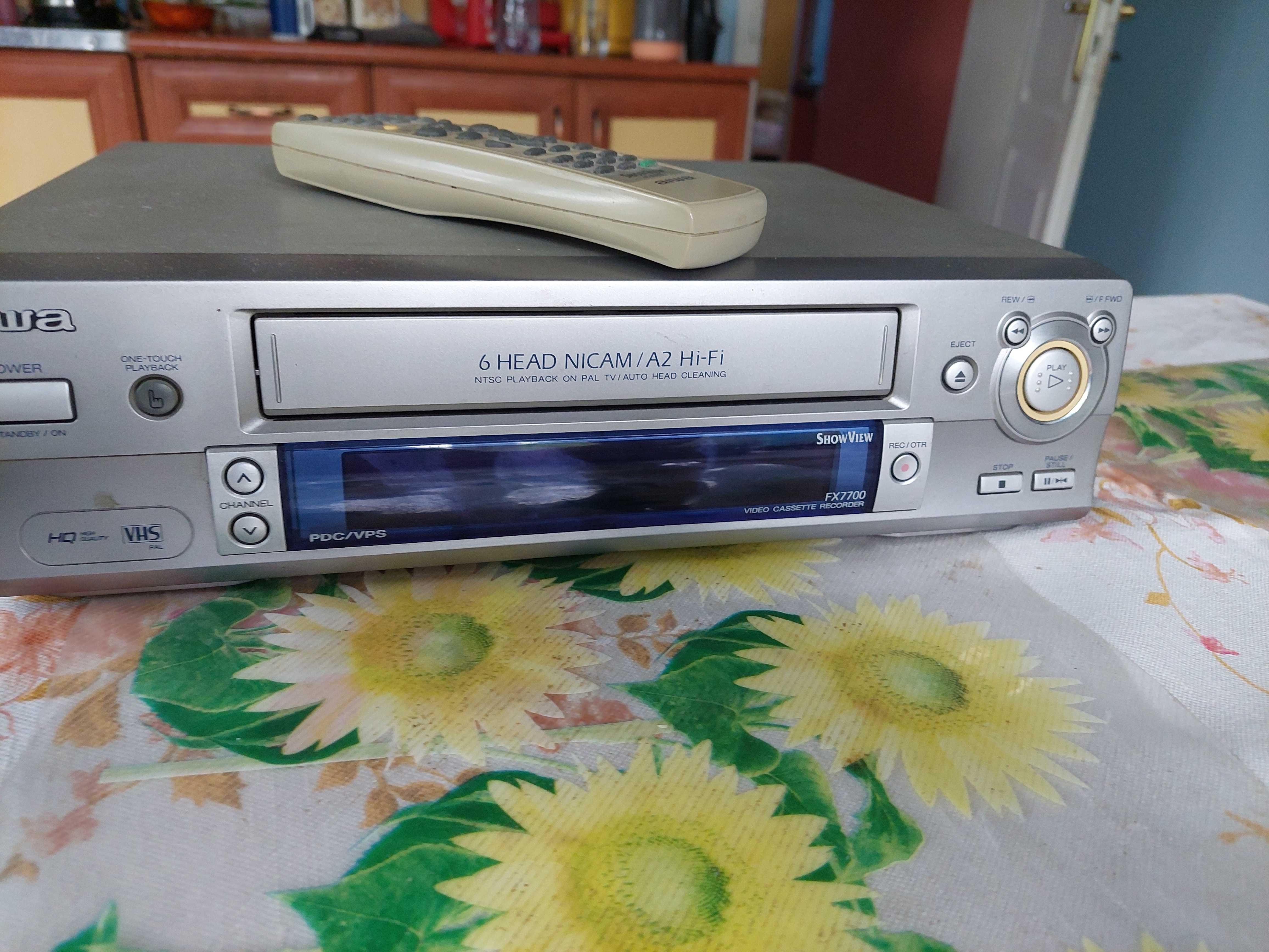 Używany magnetowid AIWA 6 HEAD NICAM / A2/HIFI +Video Graber-taniej