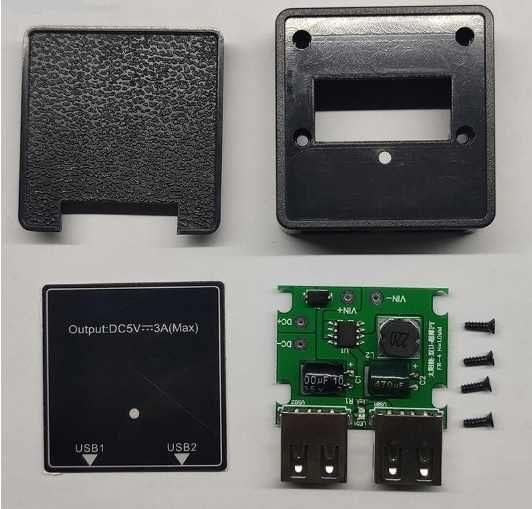 Контроллер Регулятор заряда солнечных панелей 5-30V  3A USB
