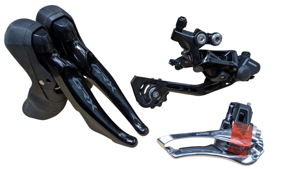 Shimano GRX RX400, Klamkomanetki, przerzutki, nowe (863g)