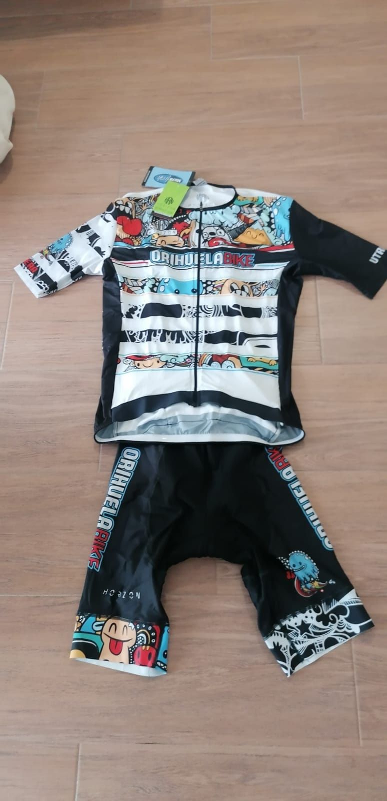 Roupa De Ciclista Nova a Estrear Conjunto Profissional Tecido A.Qualid