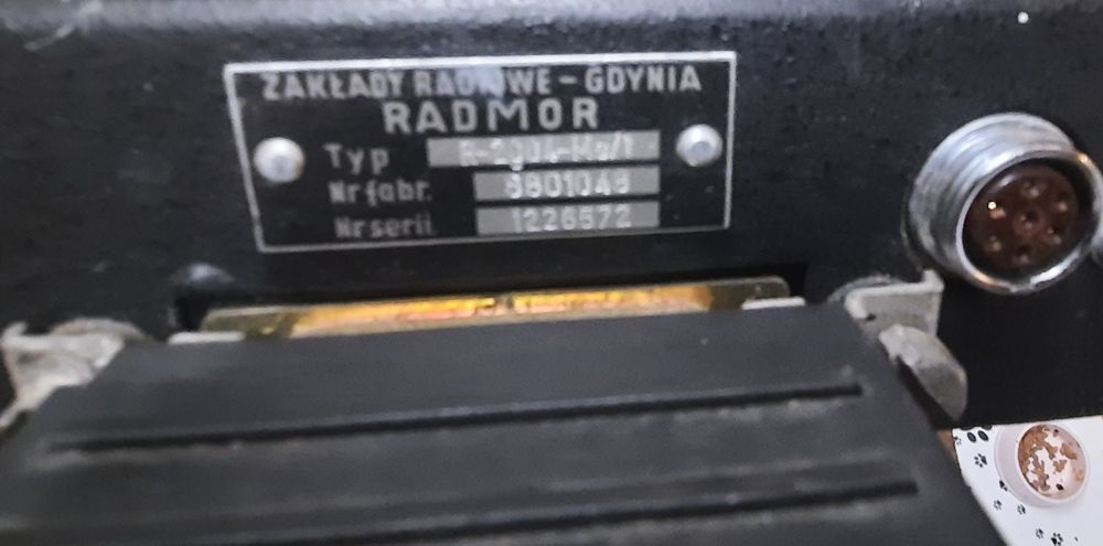 Milicja wtyczka radmor radiostacja zomo ormo unitra radiotelefon ptl