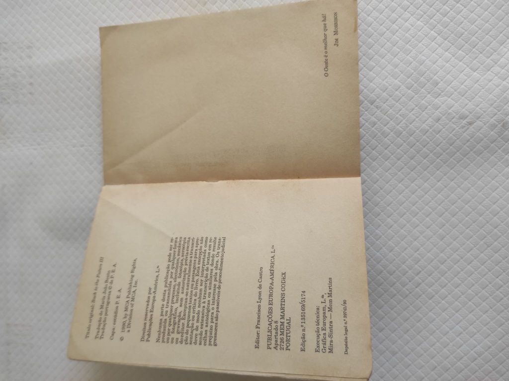 Regresso ao futuro 3 livro