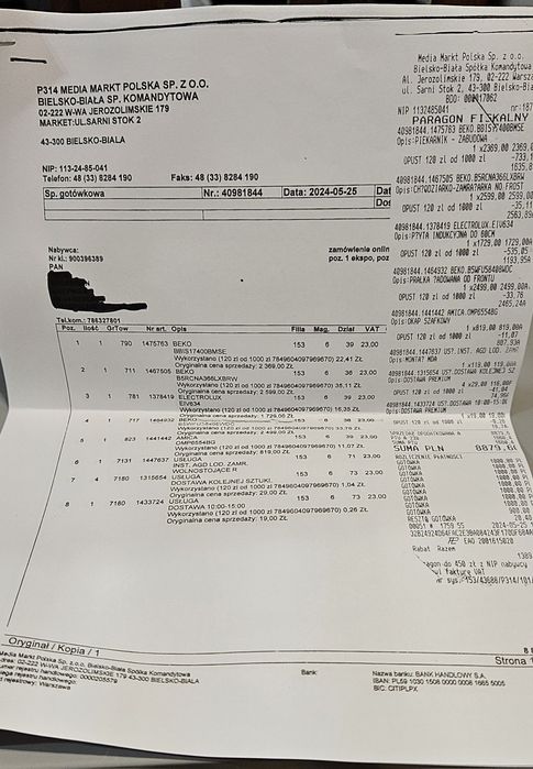 652/24 Okap Amica OMP6554BG !! gwarancja !!