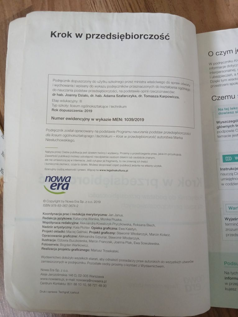 Podręcznik Krok w przedsiębiorczość