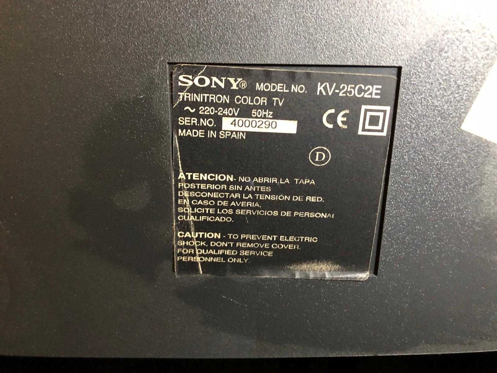 TV televisão Sony Black Trinitron KV-25C2E+soundbooster+com