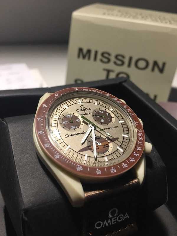 Omega x Swatch SO33T100 Saturn Kolekcjonerski model pętl planetarnych