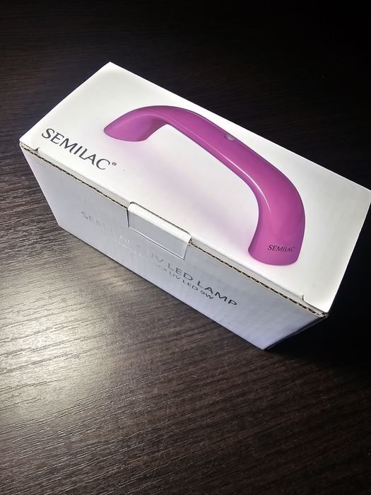 Semilac - Lampa UV LED 9W do stylizacji paznokci, różowa.