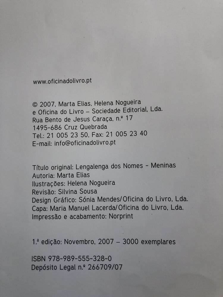 Lengalenga das meninas 2007