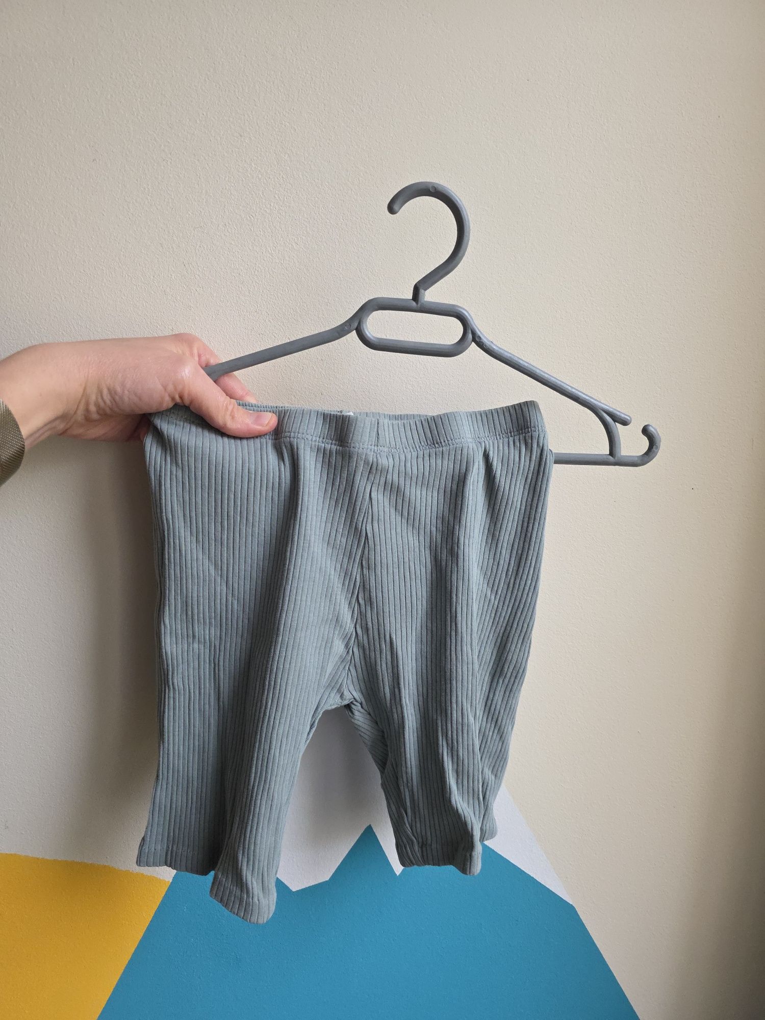 Zestaw Bluey bluzka t-shirt Szorty prążkowane Zara krótkie spodenki