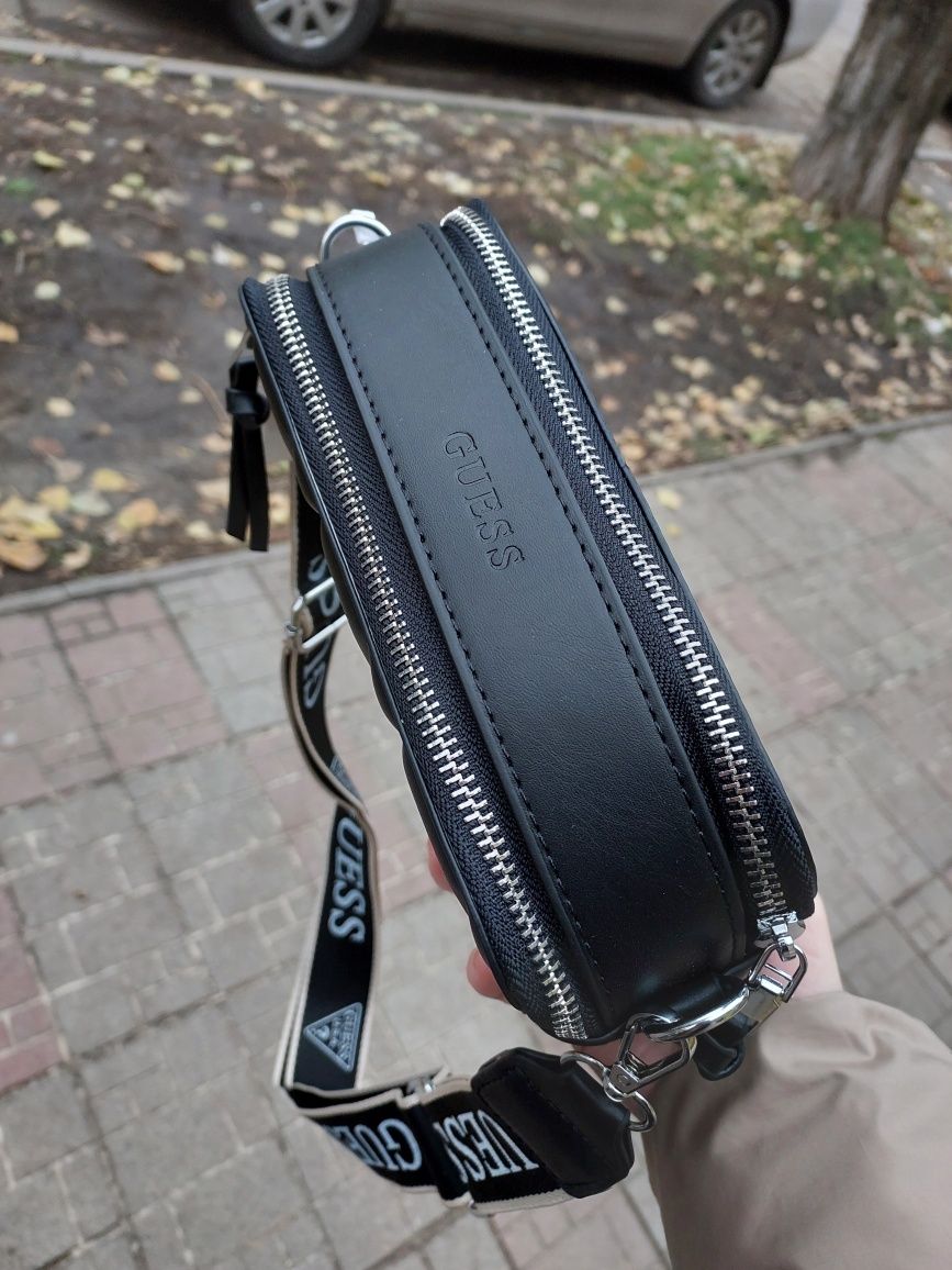 Клатч жіночий   Guess сумка женская черная кроссбоди