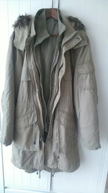 Kurtka parka F&F roz. L w kolorze khaki - przejściówka